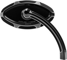 Load image into Gallery viewer, Arlen Ness Cats Eye Forged Billet Mirror - Black - Right 13-132 - Main Product View