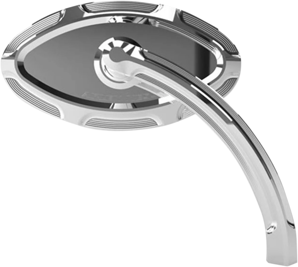 Arlen Ness Cats Eye Forged Billet Mirror - Chrome - Left 13-131 - Main Product View