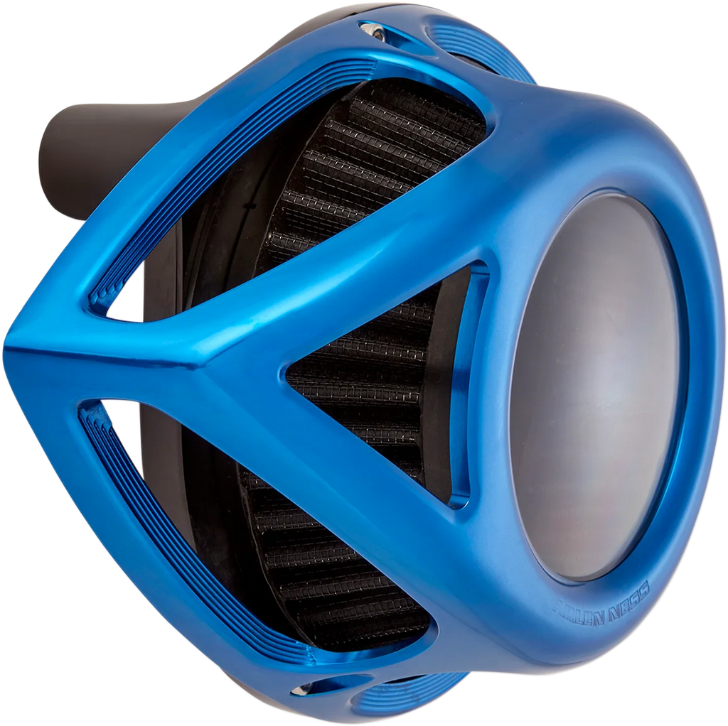 Arlen Ness Clear Tear Air Cleaner Kit - Blue 18-911 - Side View
