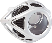 Load image into Gallery viewer, Arlen Ness Clear Tear Air Cleaner Kit - Chrome 18-989 - Main Product View