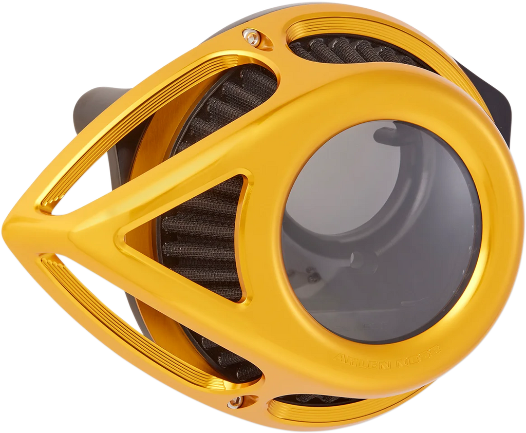 Arlen Ness Clear Tear Air Cleaner Kit - Gold 18-974 - Main Product View