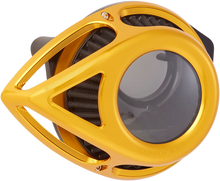Load image into Gallery viewer, Arlen Ness Clear Tear Air Cleaner Kit - Gold 18-974 - Main Product View