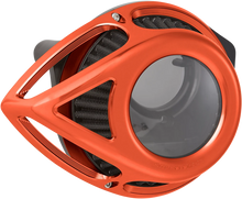 Load image into Gallery viewer, Arlen Ness Clear Tear Air Cleaner Kit - Orange 600-000 - Main Product View