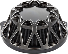 Load image into Gallery viewer, Arlen Ness Crossfire Air Cleaner - Black 600-038 - Side View