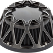 Load image into Gallery viewer, Arlen Ness Crossfire Air Cleaner - Black 600-039 - Side View