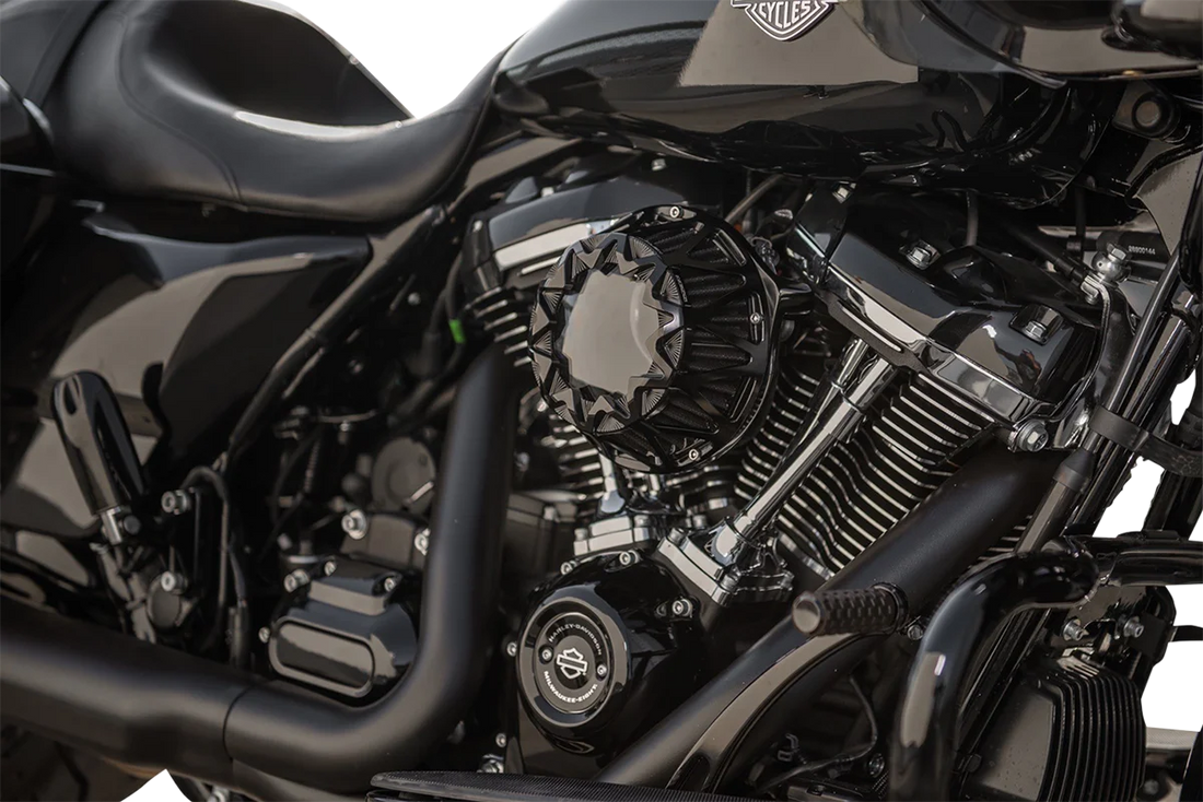 Arlen Ness Crossfire Air Cleaner - Black 600-042 - Installation View
