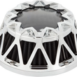 Load image into Gallery viewer, Arlen Ness Crossfire Air Cleaner - Chrome 600-050 - Side View