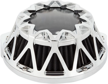 Load image into Gallery viewer, Arlen Ness Crossfire Air Cleaner - Chrome 600-050 - Side View