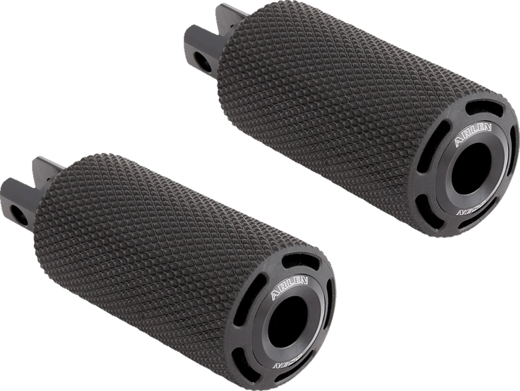 Arlen Ness Cush Footpegs - Female - Black 400-032 - Main Product View