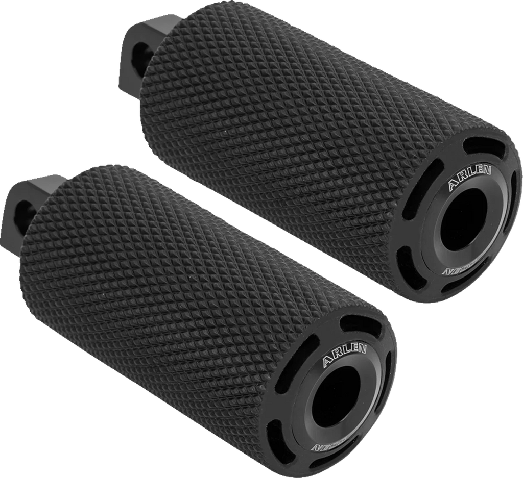 Arlen Ness Cush Footpegs - Female - Black 400-032 - Side View