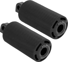 Load image into Gallery viewer, Arlen Ness Cush Footpegs - Female - Black 400-032 - Side View