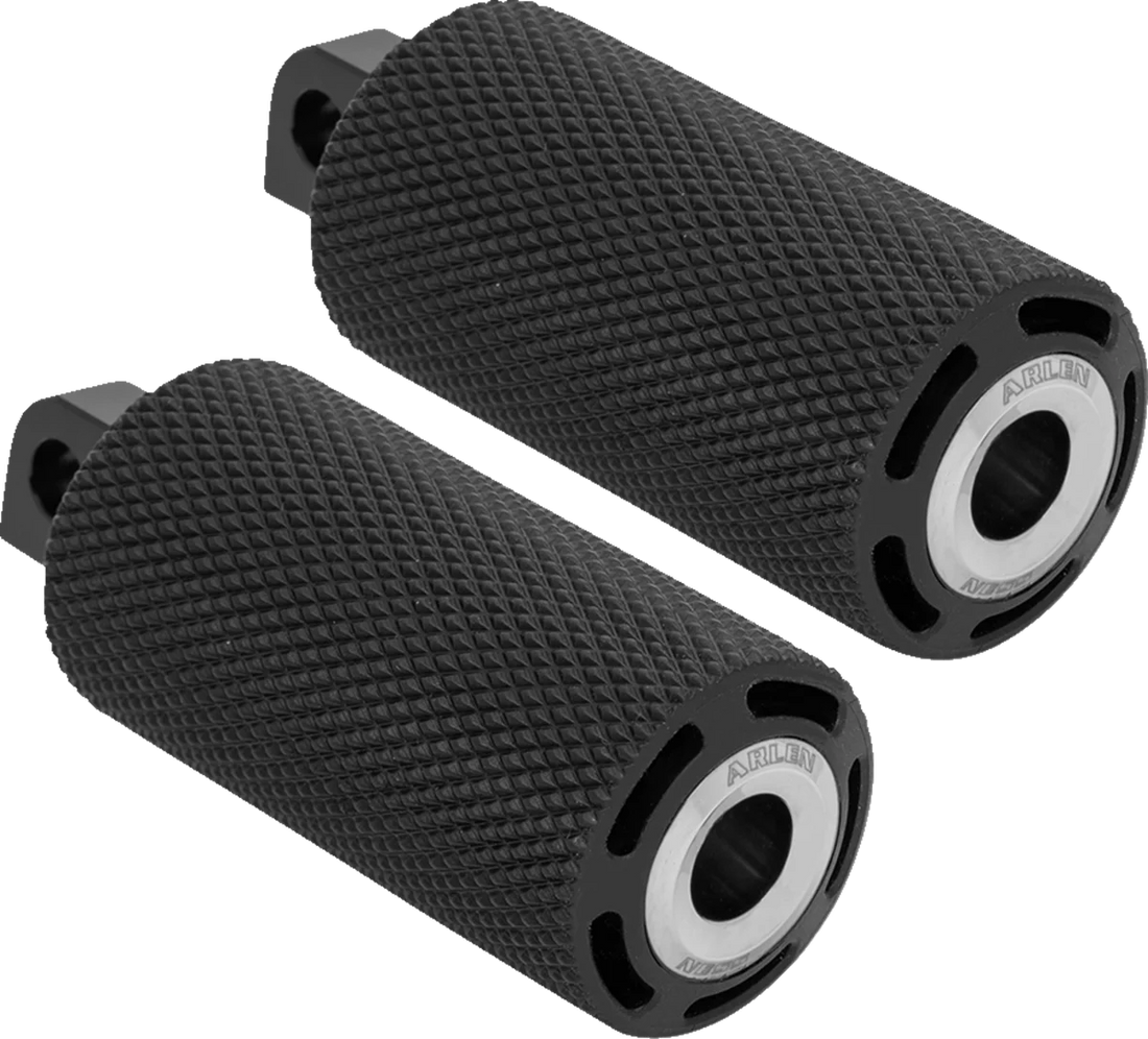 Arlen Ness Cush Footpegs - Male - Chrome 400-031 - Side View