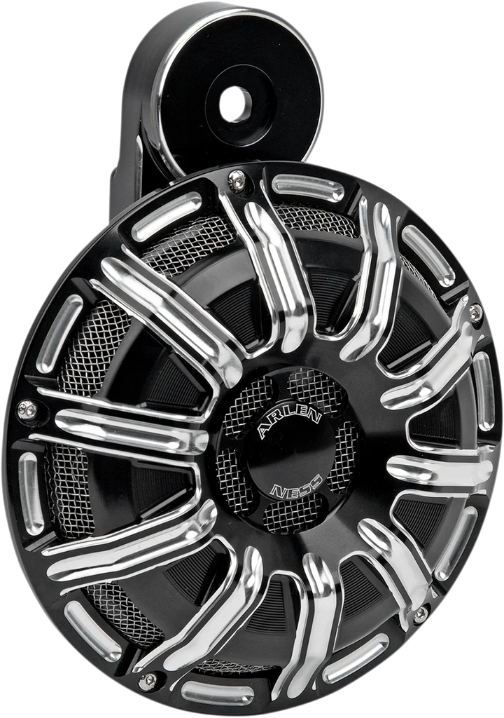 Arlen Ness Custom Horn - 10 Gauge - Black - Universal 70-250 - Main Product View