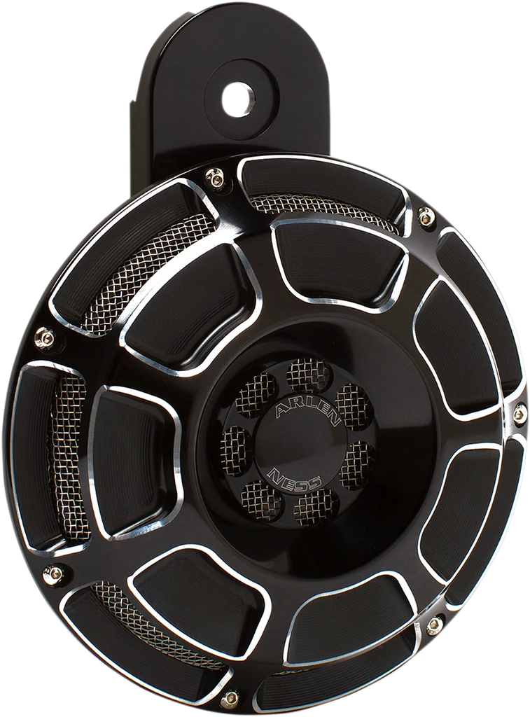 Arlen Ness Custom Horn - Beveled - Black 70-204 - Main Product View