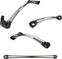 Load image into Gallery viewer, Arlen Ness Deep Cut Foot Control Kit w/ Toe Shifter - Black 420-108