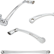 Load image into Gallery viewer, Arlen Ness Deep Cut Foot Control Kit w/ Toe Shifter - Chrome 420-109 - Main Product View