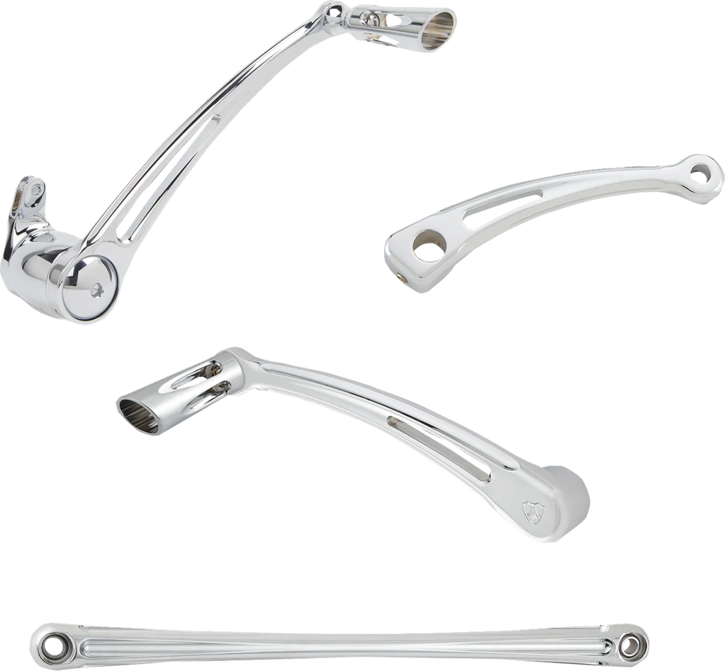 Arlen Ness Deep Cut Foot Control Kit w/ Toe Shifter - Chrome 420-109 - Main Product View