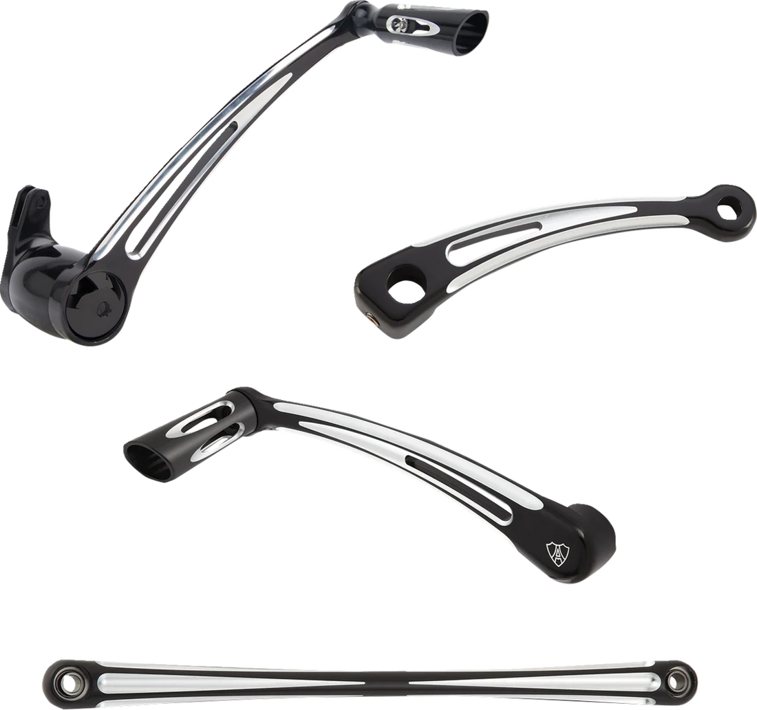 Arlen Ness Deep Cut Foot Control Kit w/ Toe Shifter - Chrome 420-109 - Side View