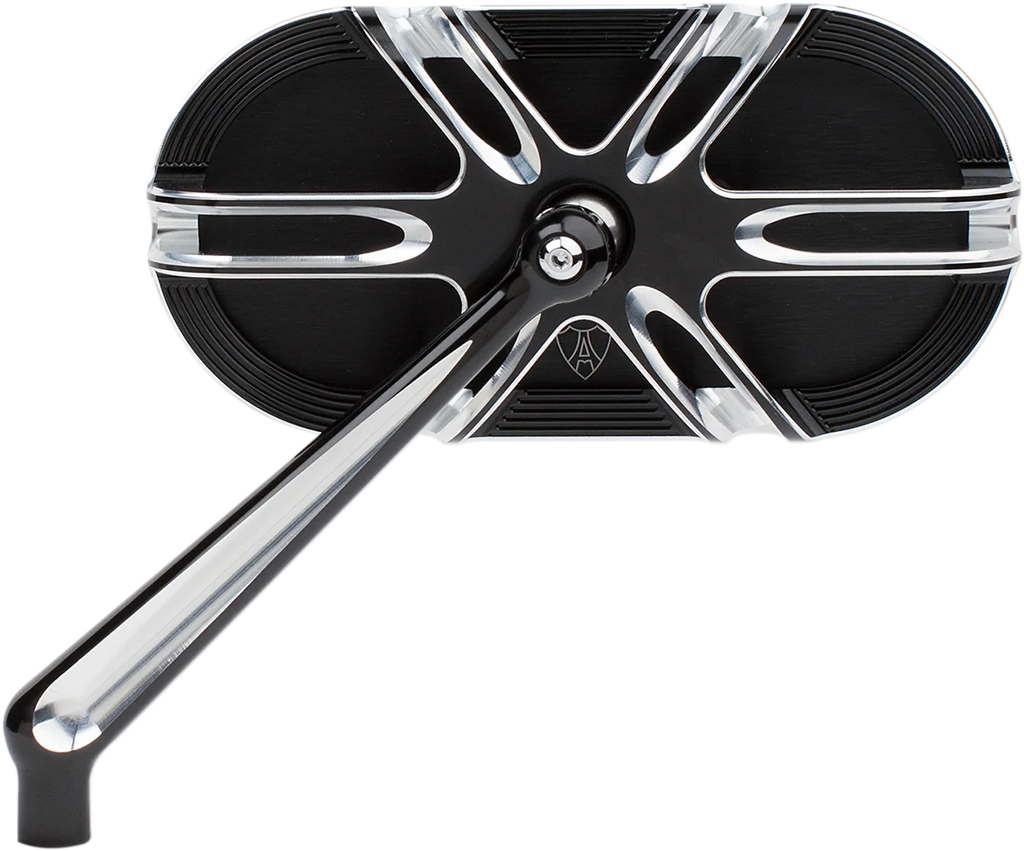 Arlen Ness Deep Cut Mirror - Black - Left 13-164 - Main Product View