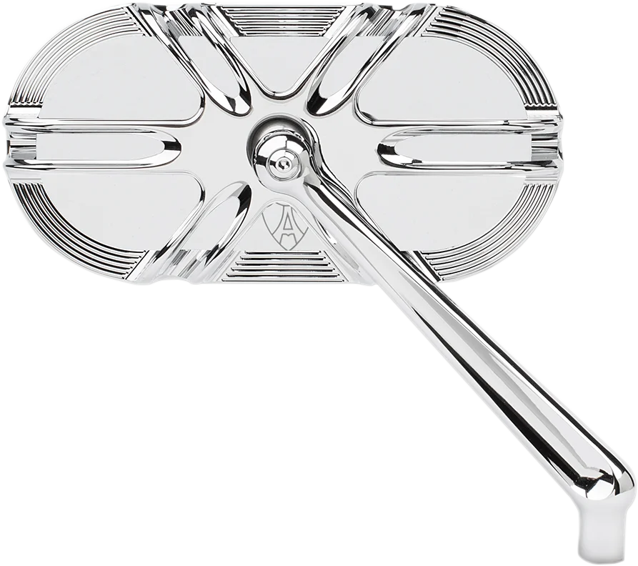 Arlen Ness Deep Cut Mirror - Chrome - Left 13-165 - Detail View