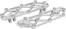 Load image into Gallery viewer, Arlen Ness Diamond Floorboards - Driver - Chrome - Main Product View