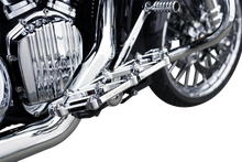 Load image into Gallery viewer, Arlen Ness Diamond Floorboards - Driver - Chrome - Side View