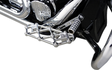 Load image into Gallery viewer, Arlen Ness Diamond Floorboards - Driver - Chrome - Back View