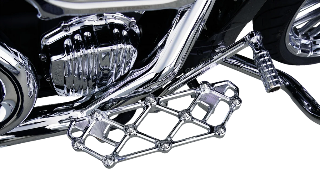 Arlen Ness Diamond Floorboards - Driver - Chrome - Additional View 5