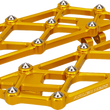 Load image into Gallery viewer, Arlen Ness Diamond Floorboards - Driver - Gold - Main Product View