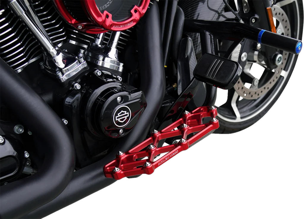 Arlen Ness Diamond Floorboards - Driver - Red - Additional View 5