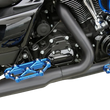 Load image into Gallery viewer, Arlen Ness Diamond Floorboards - Passenger - Blue - Side View