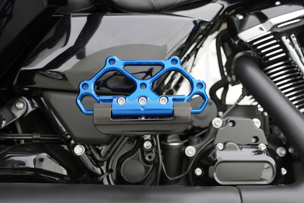 Arlen Ness Diamond Floorboards - Passenger - Blue - Additional View 5