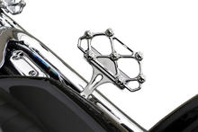 Load image into Gallery viewer, Arlen Ness Diamond Floorboards - Passenger - Chrome - Back View