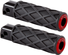 Load image into Gallery viewer, Arlen Ness Diamond Foot Pegs - Passenger - Red 400-060 - Main Product View