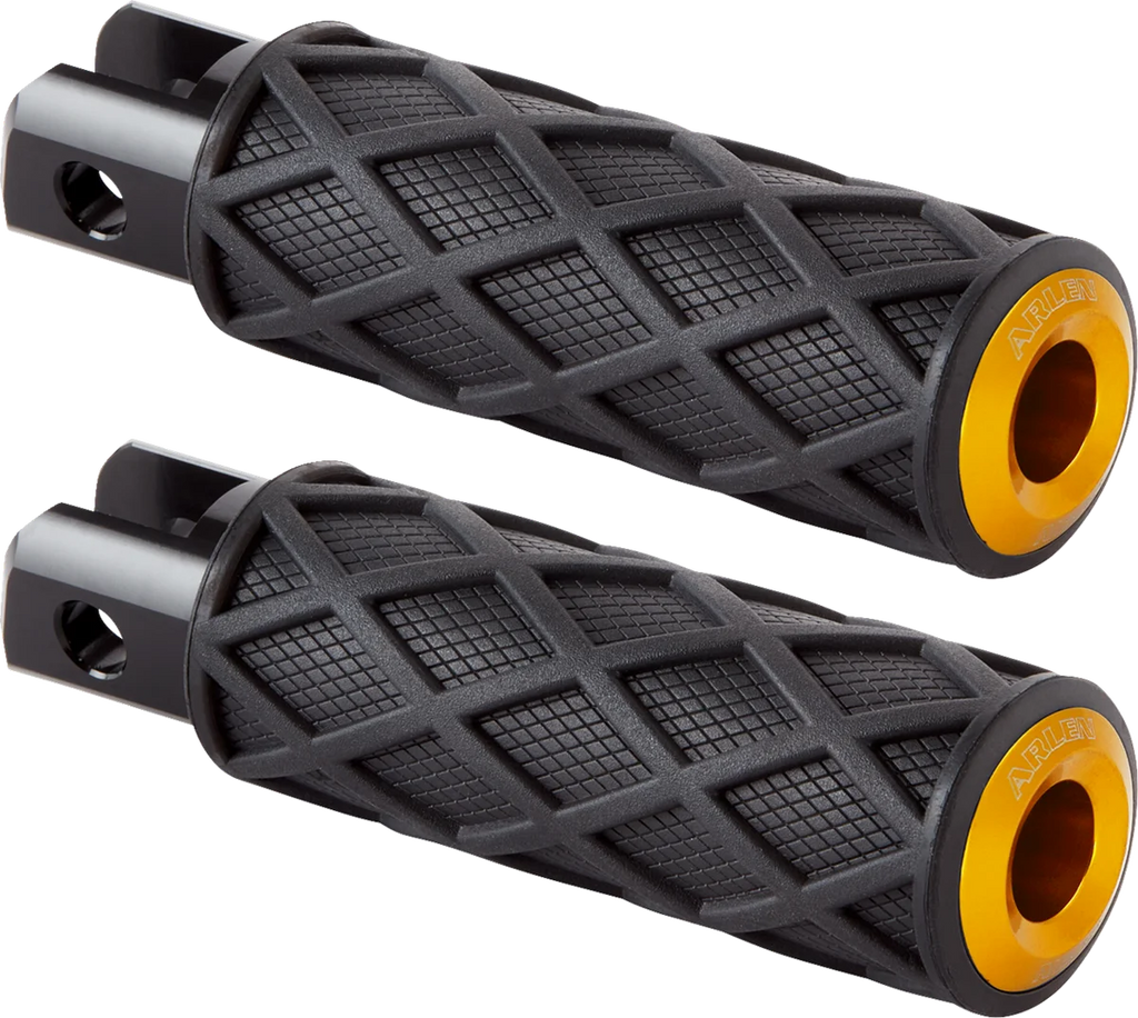 Arlen Ness Diamond Footpegs - Driver - Gold 400-057 - Main Product View