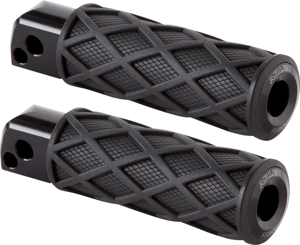 Arlen Ness Diamond Footpegs - Passenger - Black 400-053 - Main Product View