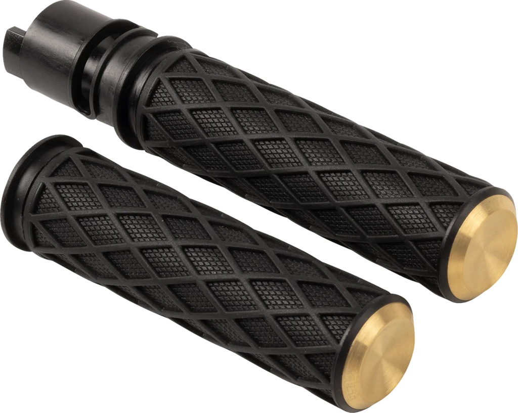 Arlen Ness Diamond Grips - TBW - Brass - Main Product View