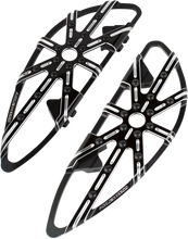 Load image into Gallery viewer, Arlen Ness Driver Floorboards - 10 Gauge - Black 410-005 - Main Product View