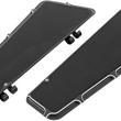 Load image into Gallery viewer, Arlen Ness Driver Floorboards - Black - Beveled 15-410 - Main Product View