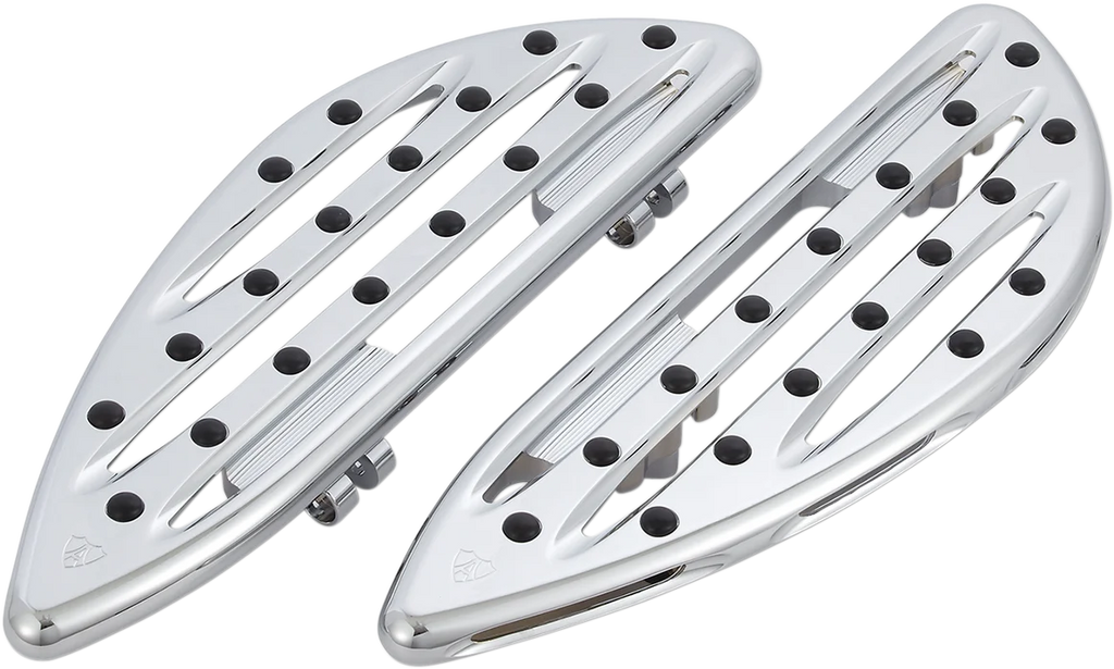 Arlen Ness Driver Floorboards - Deep Cut - Chrome 06-838 - Main Product View