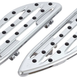 Load image into Gallery viewer, Arlen Ness Driver Floorboards - Deep Cut - Chrome 410-004 - Main Product View