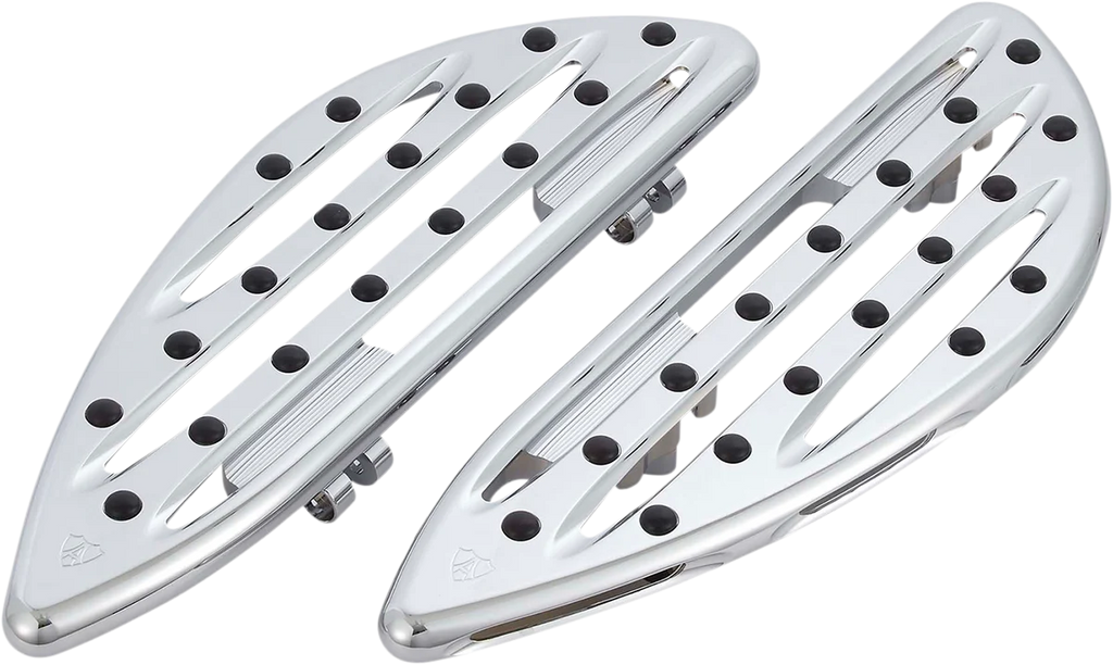 Arlen Ness Driver Floorboards - Deep Cut - Chrome 410-004 - Main Product View