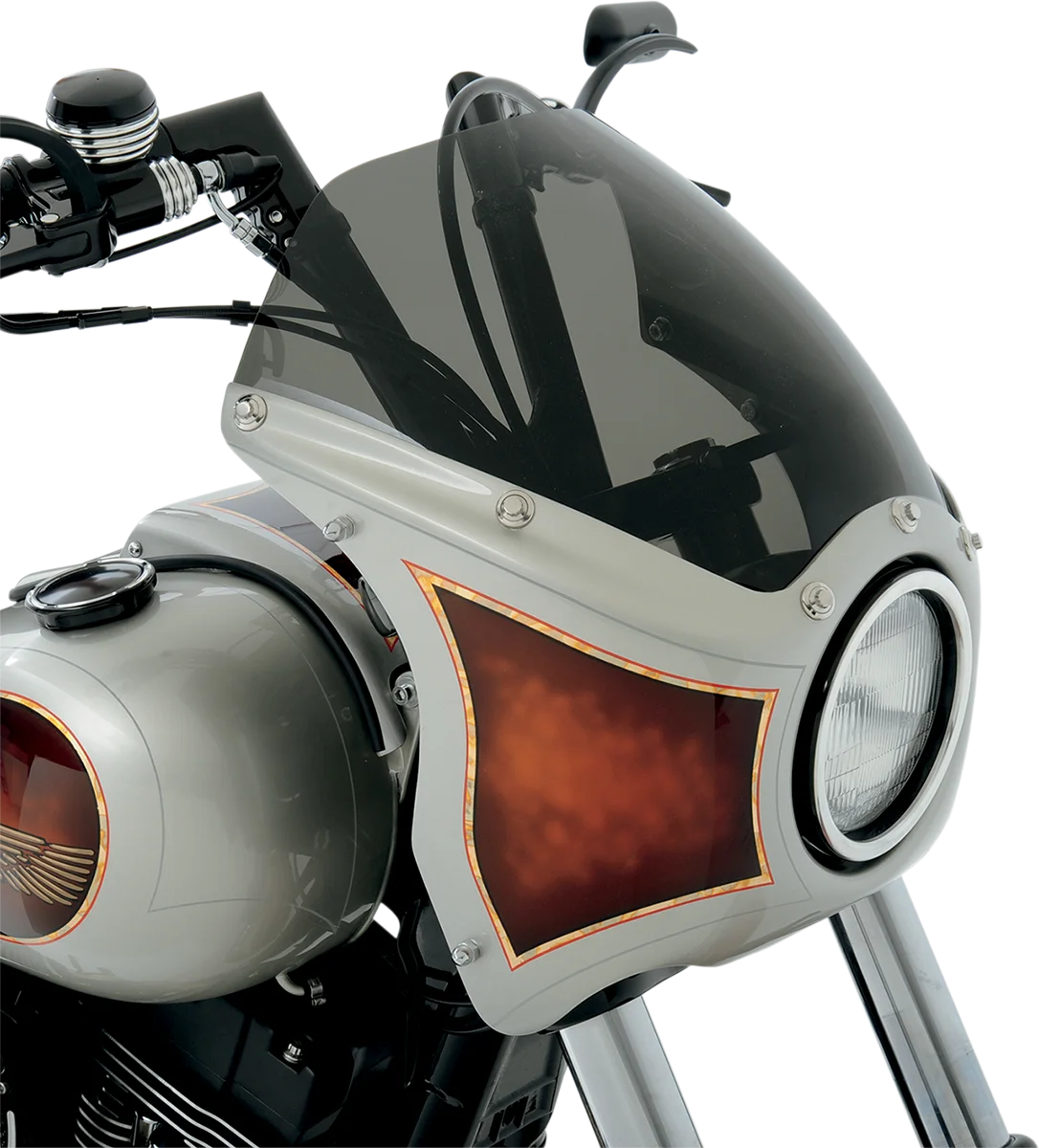 Arlen Ness Fairing - Smoke Shield - Wide Glide 06-087 - Back View
