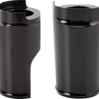 Load image into Gallery viewer, Arlen Ness Fat Tire Fork Boot Cover - Black Anodized - Smooth 20-040 - Main Product View