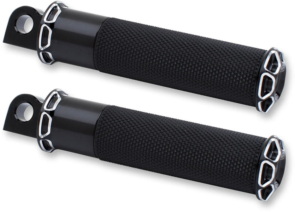 Arlen Ness Footpegs - Beveled - Black 07-929 - Main Product View