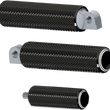 Load image into Gallery viewer, Arlen Ness Footpegs - Dual Ring - Black 07-934 - Main Product View