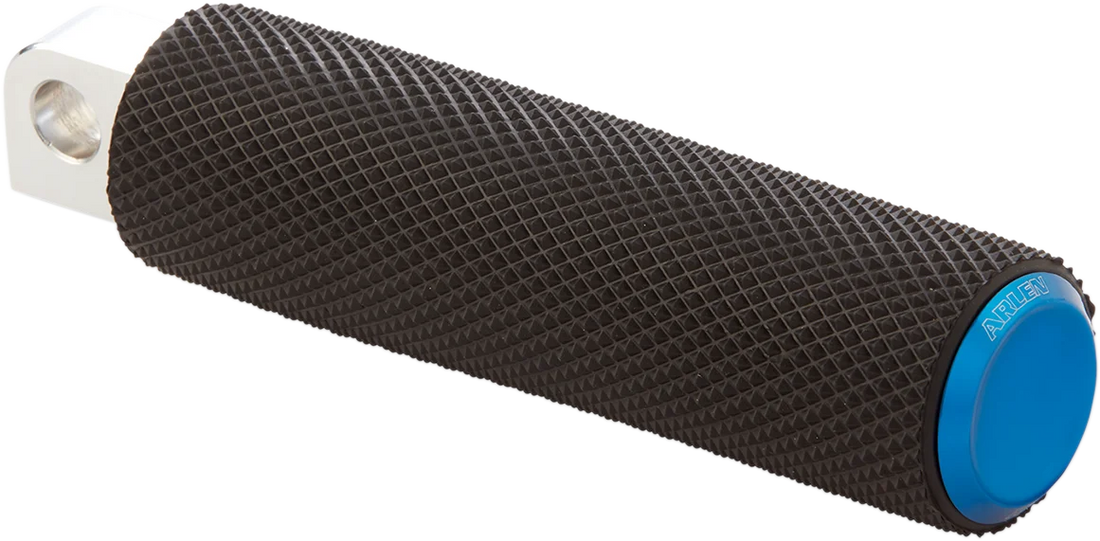 Arlen Ness Footpegs - Knurled - Blue 07-937 - Side View