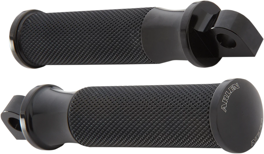 Arlen Ness Footpegs - Knurled - Blue 07-937 - Detail View