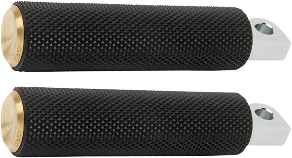 Arlen Ness Footpegs - Knurled - Brass 07-932 - Main Product View