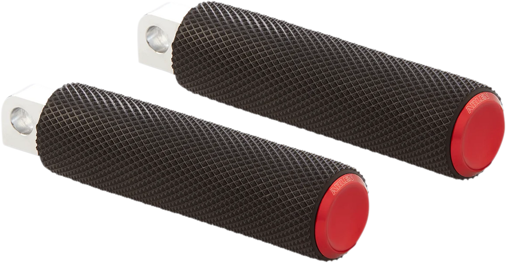 Arlen Ness Footpegs - Knurled - Red 07-938 - Main Product View